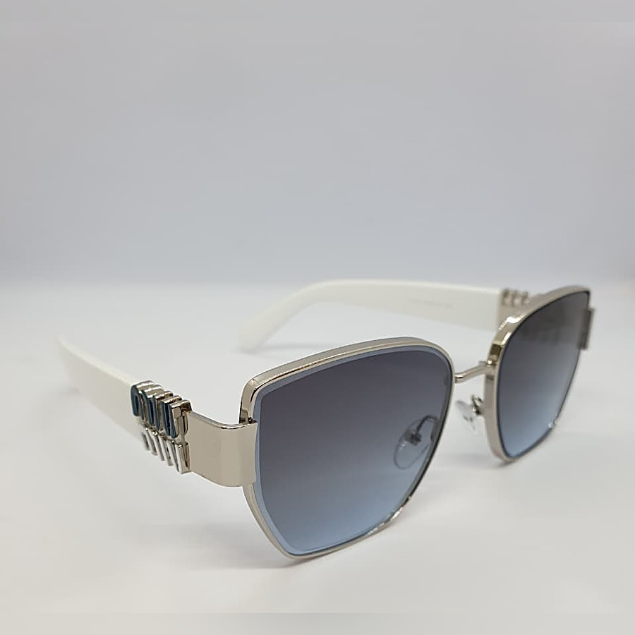 MIU MIU #9 · White & silver — MIU MIU